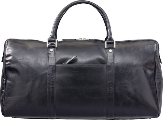 dbramante1928 Aalborg Weekender Σακ Βουαγιάζ Μαύρο από Δέρμα Μ52xΠ28xΥ29εκ.
