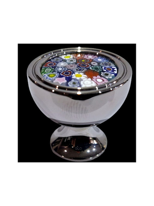 Crystal Handmade Italian Furniture Knob Omp Porro 11421-oro1 Dia 27 Chrome Glossy Mourano