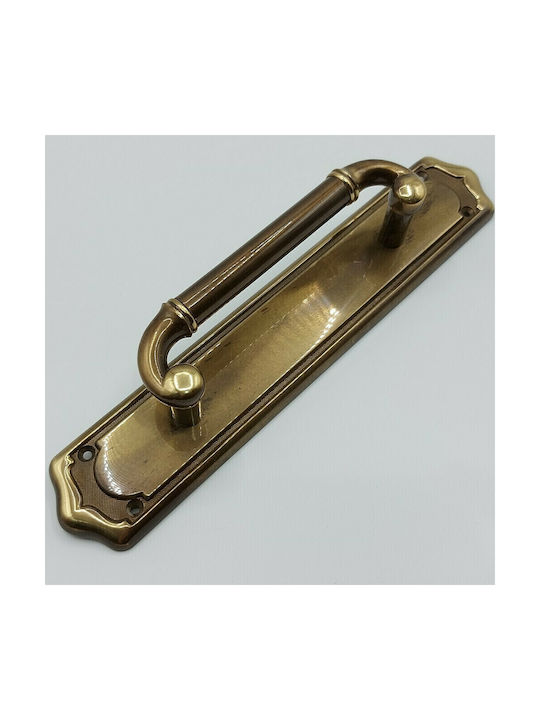 Spanische Messing Türgriff Mestre 4931-brz1 Bronze Gebürstet Maße 289×55×51mm