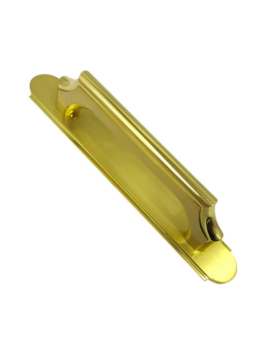 Italian Bronze Handmade Front Door Handle Acm 11271-178-24k Gold-Matte-Polished Length 17.8cm