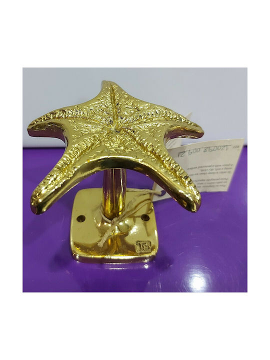 Handgefertigter Kupfer Spanischer Türknopf Coba 4885-Gold Hochglanz Maße 90 × 90 × 75 Mm