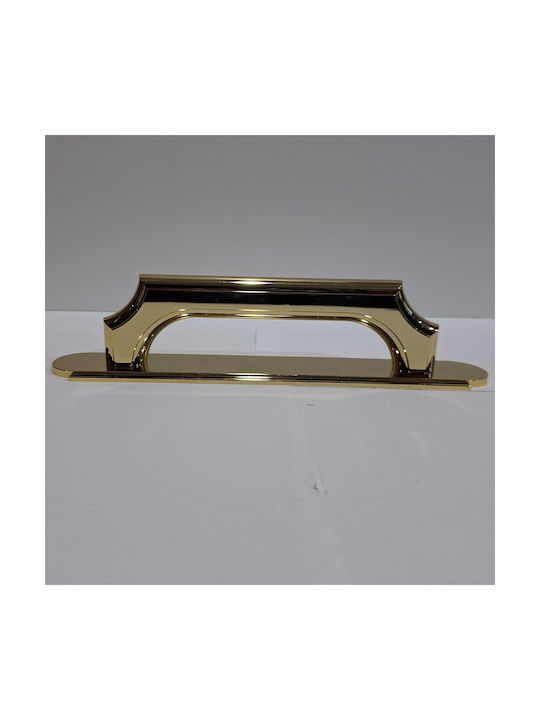 Italian Bronze Handmade Front Door Handle Acm 11272-178-24k Gold-Polished Dimension 17.8cm