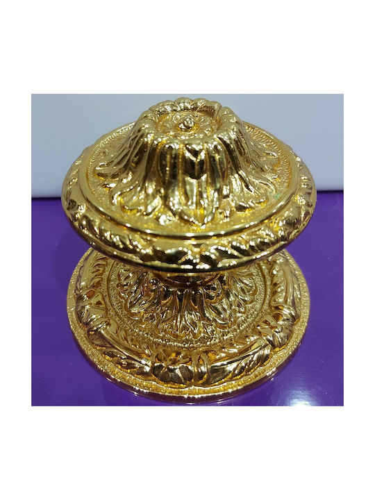 Spanischer Messing-Knopf Für Vordertür Coba 4876-oro2 Gold 24k Maße 70×70×65 Mm