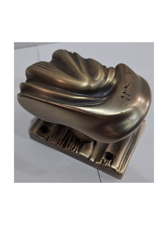 Italian Brass Front Door Knob Salice Paolo 4883-arg Antiqued Silver