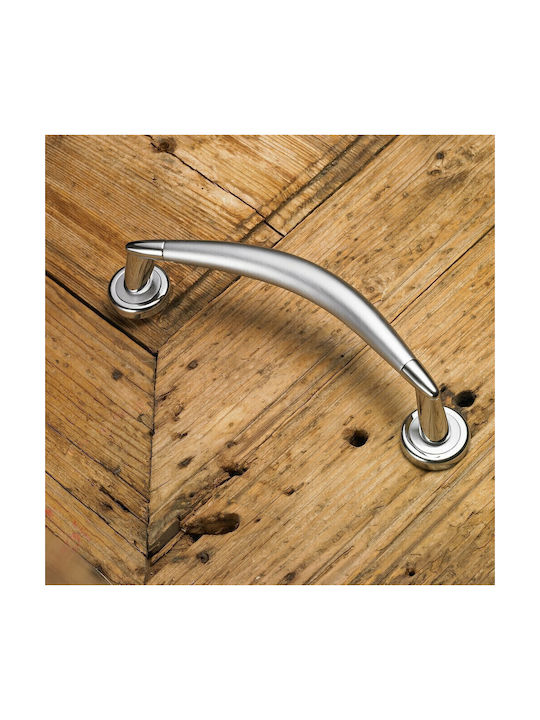 Italienische Messing Türgriff Fba 0454-2600-10c21 Chrom-Chrom Glänzend Maße 26,0cm