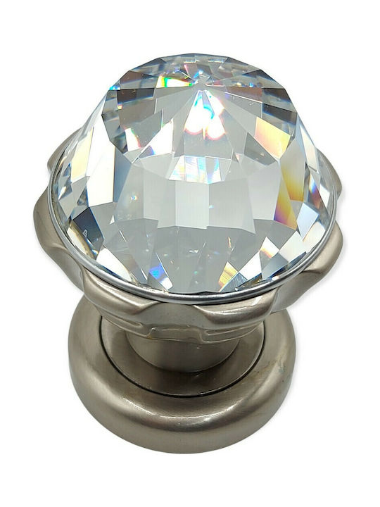Spanish Brass Knob Mestre 4882-swa1 Swarovski Crystal