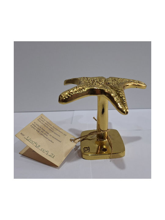 Handgefertigter Kupfer Spanischer Türknopf Coba 4885-Gold Hochglanz Maße 90 × 90 × 75 Mm