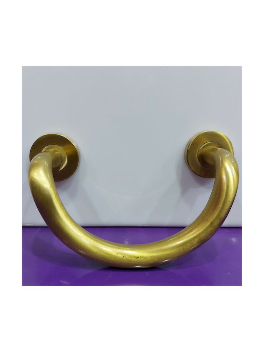 Mânere Ușă Nestori 0625-20a1 Auriu Mat-satin Dimensiune 17,0cm