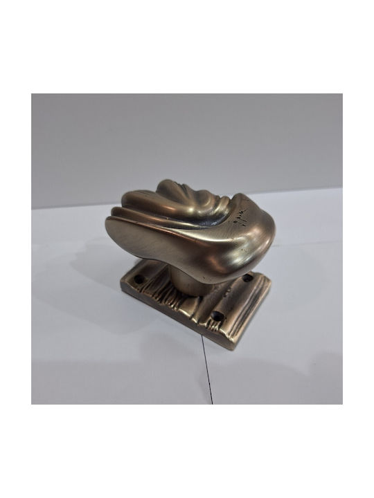 Italian Brass Front Door Knob Salice Paolo 4883-arg Antiqued Silver