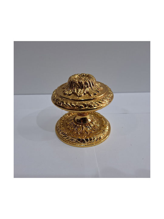Spanischer Messing-Knopf Für Vordertür Coba 4876-oro2 Gold 24k Maße 70×70×65 Mm