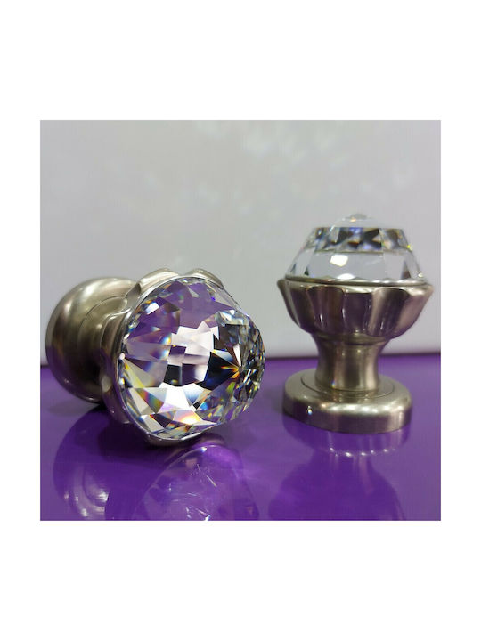 Spanish Brass Knob Mestre 4882-swa1 Swarovski Crystal