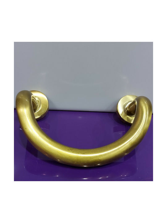 Mânere Ușă Nestori 0625-20a1 Auriu Mat-satin Dimensiune 17,0cm