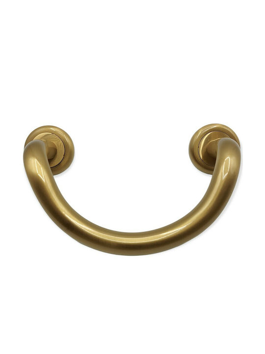 Mânere Ușă Nestori 0625-20a1 Auriu Mat-satin Dimensiune 17,0cm