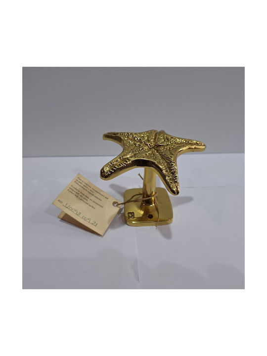 Handgefertigter Kupfer Spanischer Türknopf Coba 4885-Gold Hochglanz Maße 90 × 90 × 75 Mm