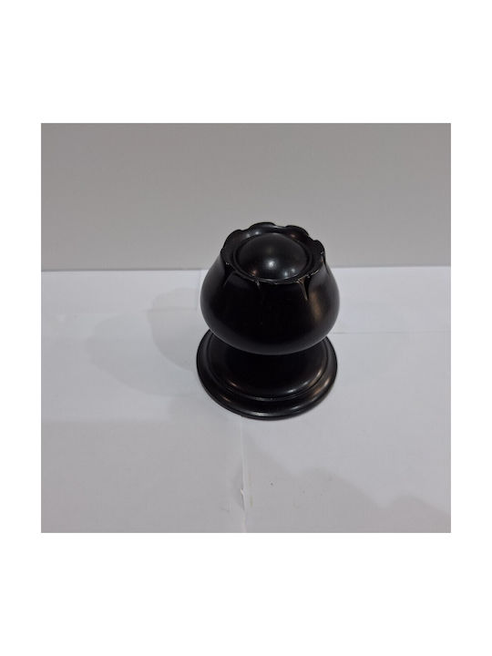 Spanish Brass Front Door Knob Mein 9274-may Black Matte Dimensions 83×83×80 Mm