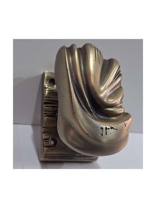 Italian Brass Front Door Knob Salice Paolo 4883-arg Antiqued Silver