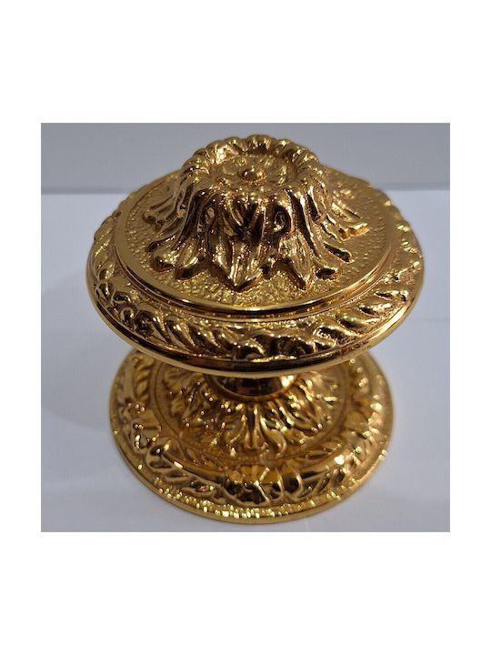 Spanischer Messing-Knopf Für Vordertür Coba 4876-oro2 Gold 24k Maße 70×70×65 Mm
