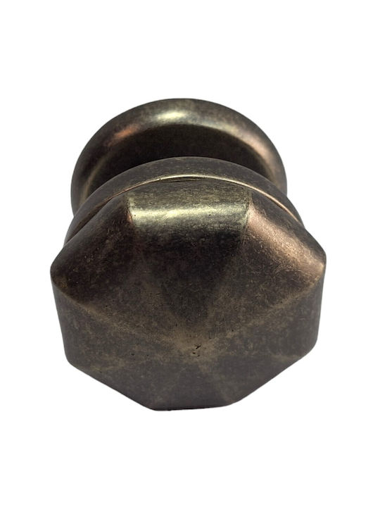 Nestori 0800-fer1 Italian Brass Front Door Lever Vintage Silver Dimensions 70 × 70 × 67 Mm