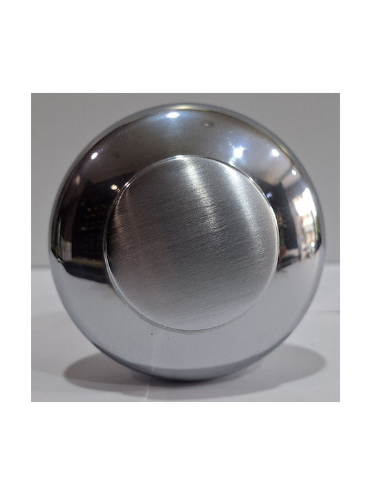 Regutti 4889-000-ινο Italian Brass Front Door Knob Dual Color Dimensions 72 × 72 × 75 Mm