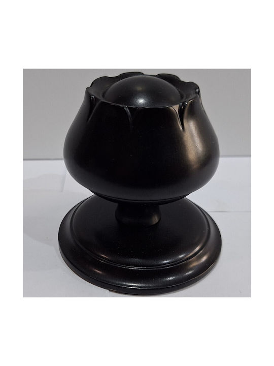 Spanish Brass Front Door Knob Mein 9274-may Black Matte Dimensions 83×83×80 Mm