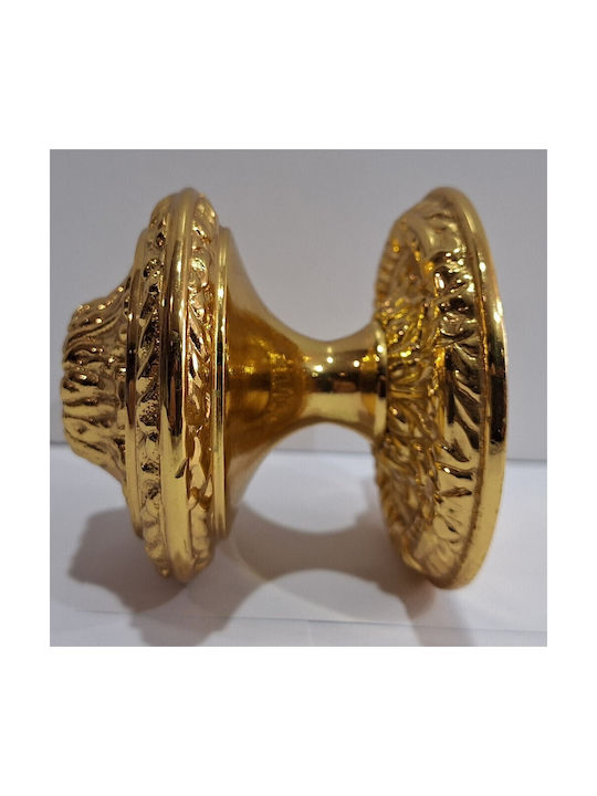 Spanischer Messing-Knopf Für Vordertür Coba 4876-oro2 Gold 24k Maße 70×70×65 Mm