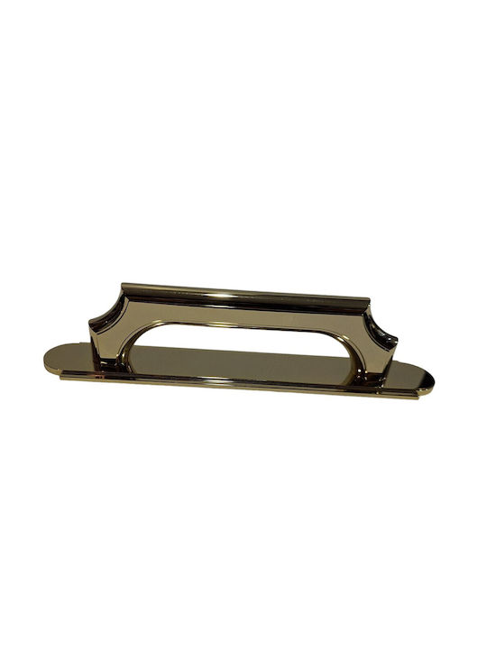 Italian Bronze Handmade Front Door Handle Acm 11272-178-24k Gold-Polished Dimension 17.8cm