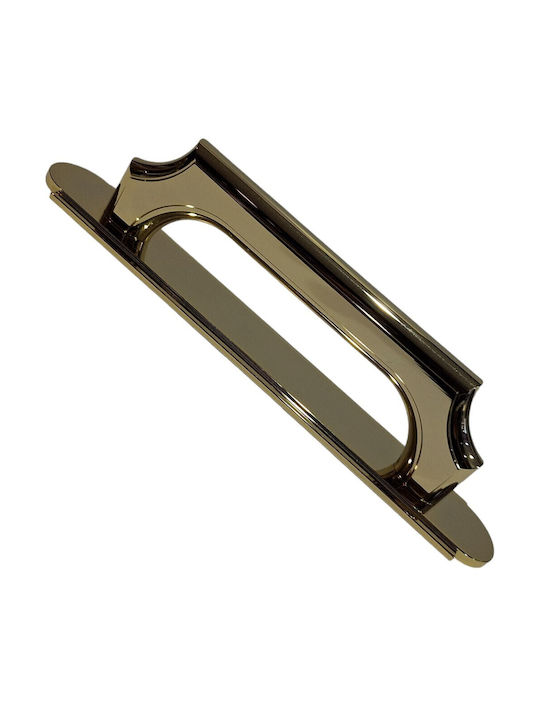 Italian Bronze Handmade Front Door Handle Acm 11272-178-24k Gold-Polished Dimension 17.8cm