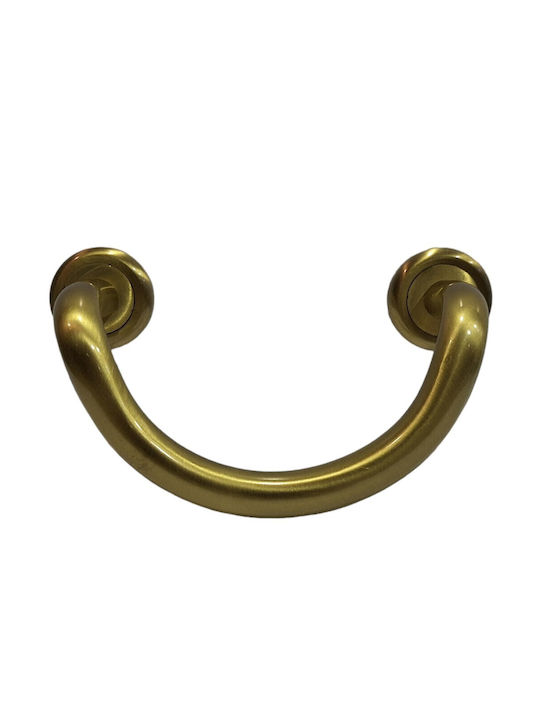 Mânere Ușă Nestori 0625-20a1 Auriu Mat-satin Dimensiune 17,0cm