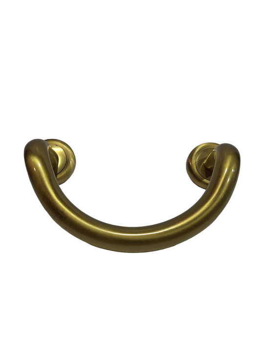 Mânere Ușă Nestori 0625-20a1 Auriu Mat-satin Dimensiune 17,0cm