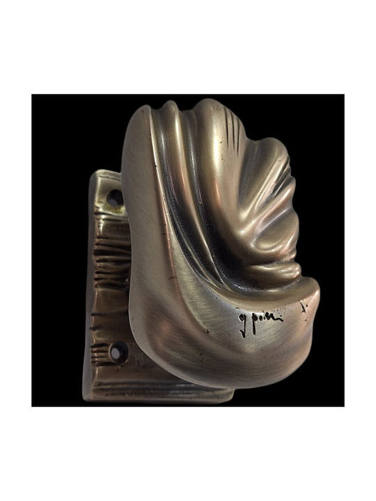Italian Brass Front Door Knob Salice Paolo 4883-arg Antiqued Silver