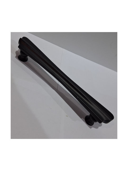 Spanish Brass Front Door Handle Mestre 10551-12b1 Matte Black Diameter 20.0cm