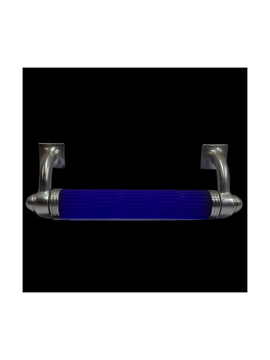 Italian Bronze Front Door Handle Steel Nova 4244-217-10c1 Mourano Crystal Length 21.7cm