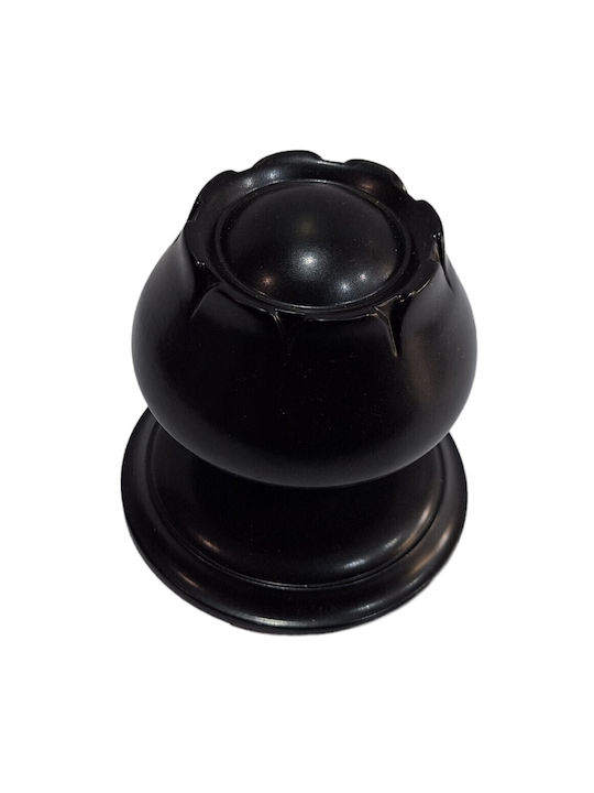 Spanish Brass Front Door Knob Mein 9274-may Black Matte Dimensions 83×83×80 Mm