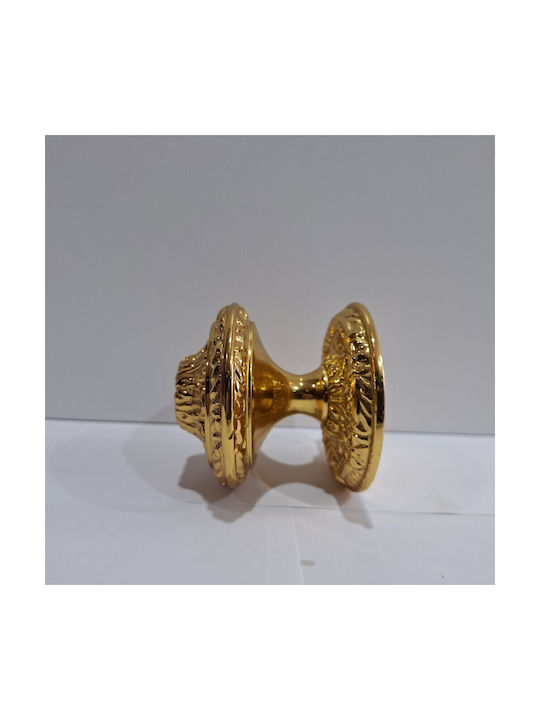Spanischer Messing-Knopf Für Vordertür Coba 4876-oro2 Gold 24k Maße 70×70×65 Mm
