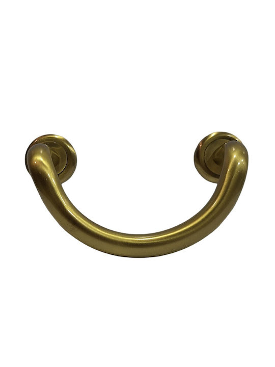 Mânere Ușă Nestori 0625-20a1 Auriu Mat-satin Dimensiune 17,0cm