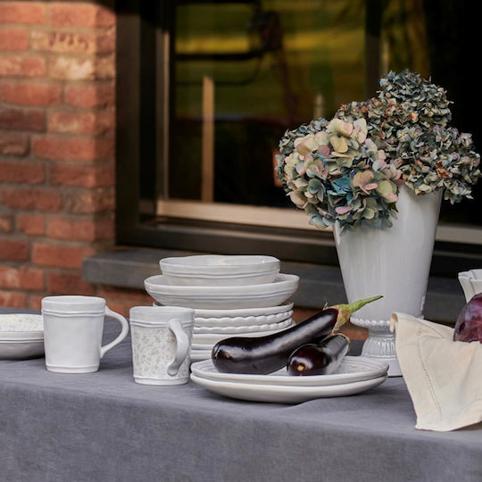 Laura Ashley Artisan Чиния Пустинята Керамика Бял с Диаметър 20см
