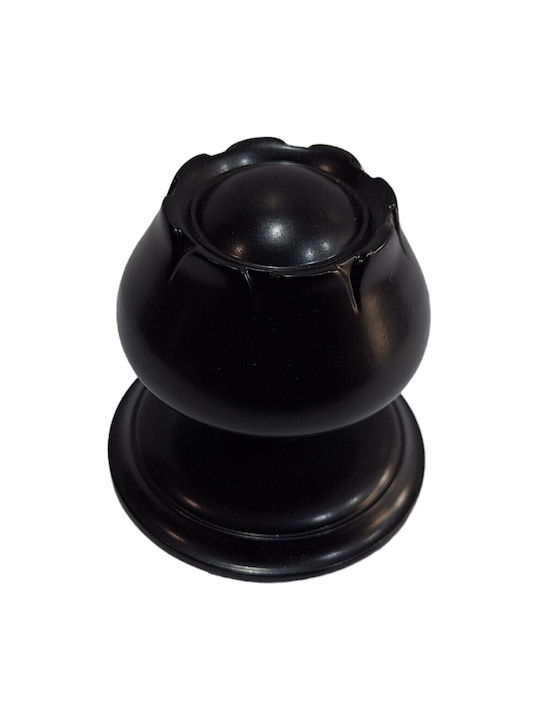 Spanish Brass Front Door Knob Mein 9274-may Black Matte Dimensions 83×83×80 Mm