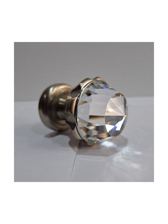 Spanish Brass Knob Mestre 4882-swa1 Swarovski Crystal