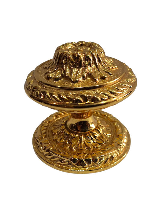 Spanischer Messing-Knopf Für Vordertür Coba 4876-oro2 Gold 24k Maße 70×70×65 Mm