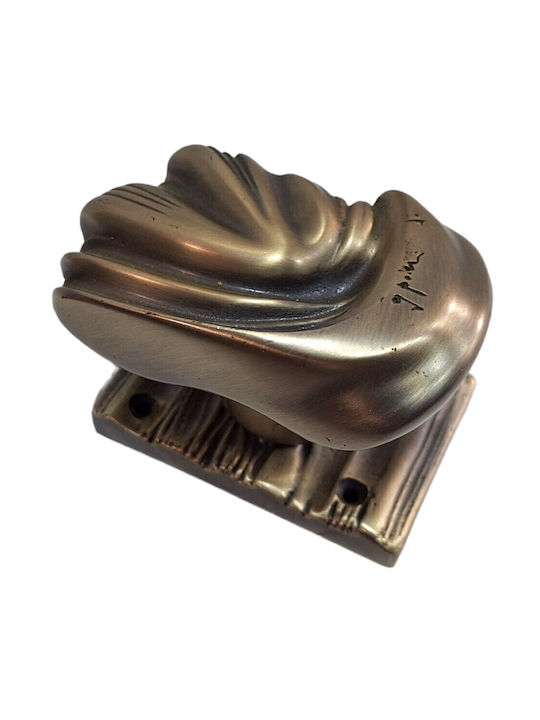 Italian Brass Front Door Knob Salice Paolo 4883-arg Antiqued Silver