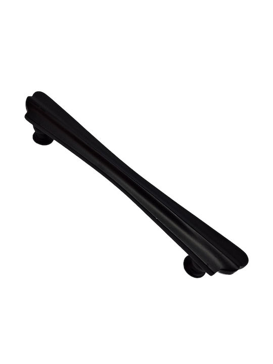Spanish Brass Front Door Handle Mestre 10551-12b1 Matte Black Diameter 20.0cm