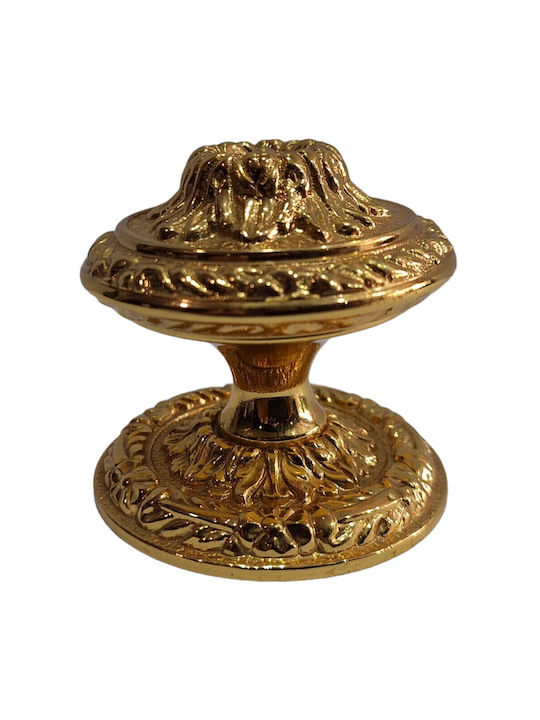 Spanischer Messing-Knopf Für Vordertür Coba 4876-oro2 Gold 24k Maße 70×70×65 Mm