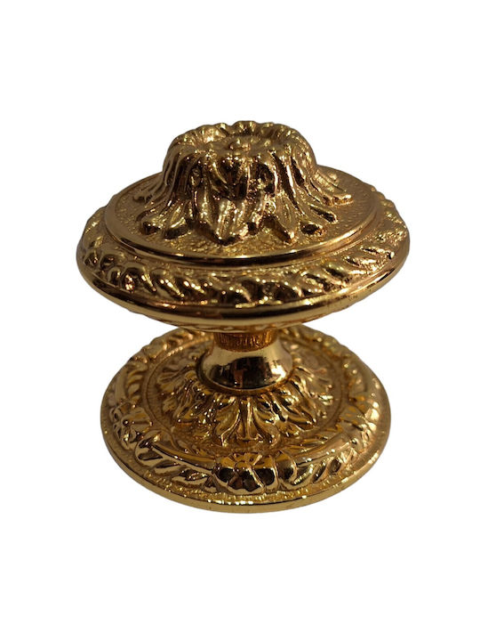 Spanischer Messing-Knopf Für Vordertür Coba 4876-oro2 Gold 24k Maße 70×70×65 Mm