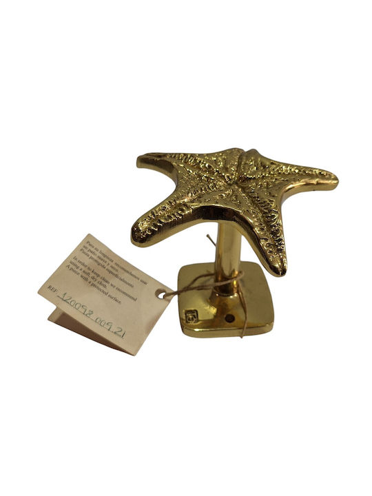 Handgefertigter Kupfer Spanischer Türknopf Coba 4885-Gold Hochglanz Maße 90 × 90 × 75 Mm