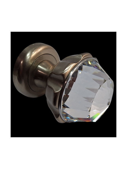 Spanish Brass Knob Mestre 4882-swa1 Swarovski Crystal