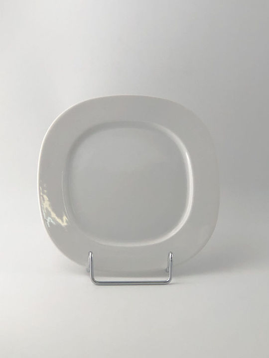 Emfasi Teller Wüste aus Porzellan Weiß mit Durchmesser 20cm 6Stück