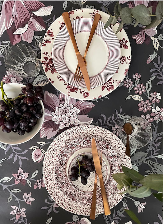 Laura Ashley Πιάτο Γλυκού από Πορσελάνη Λευκό με Διάμετρο 20cm 4τμχ