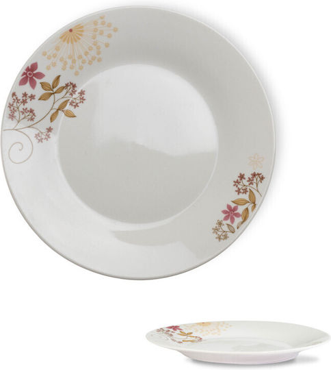 Viosarp Teller Wüste aus Porzellan Weiß mit Durchmesser 19cm