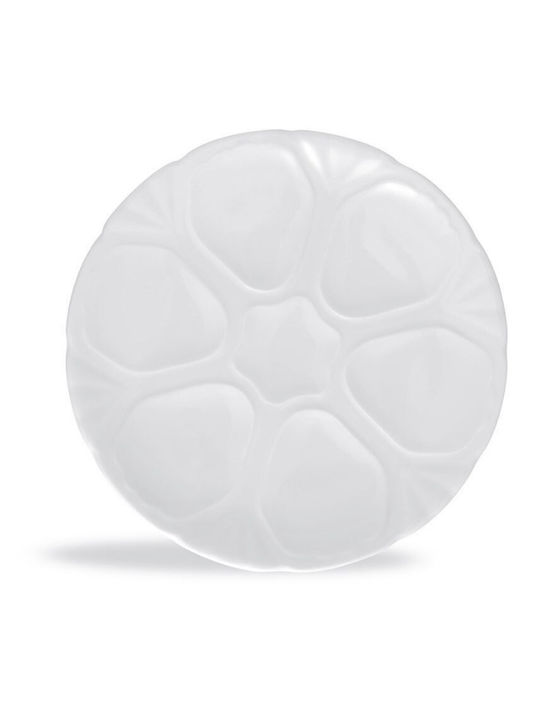 Güral Porselen Delta Plate Shallow made of Porcelain White with Diameter 28cm