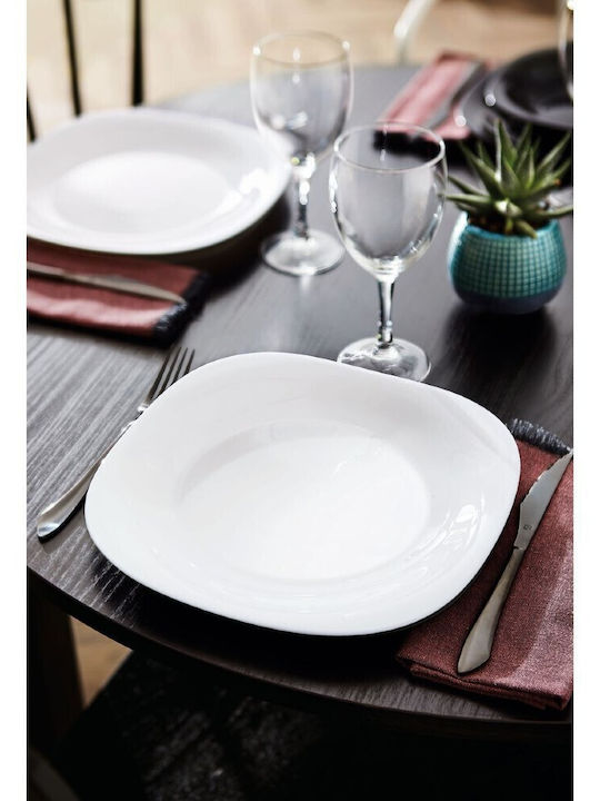 Luminarc 27cm Carine Plate Shallow made of Porcelain White